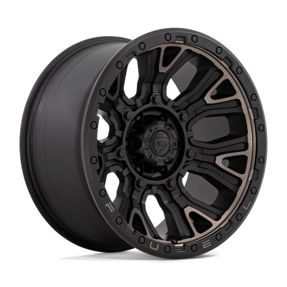 20x10 Fuel Off-Road D824 Traction Matte Black Dark Tint 6x139.7 ET-18 Wheel