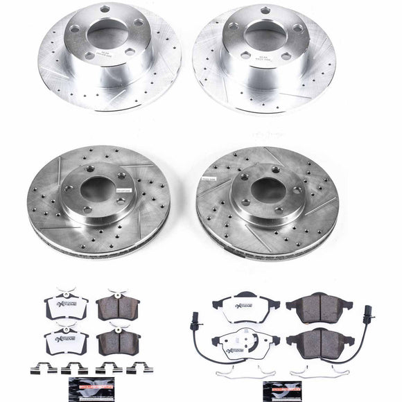 PowerStop Z26 Street Performance Ceramic Brake Pad and Drilled & Slotted Rotor K