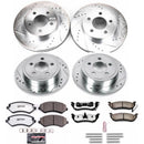 PowerStop Z36 Carbon-Fiber Ceramic Brake Pad with Drilled and Slotted Rotor Kit