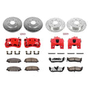 PowerStop Z36 Truck and SUV Ceramic Brake Pad, Drilled & Slotted Rotor, and Cali