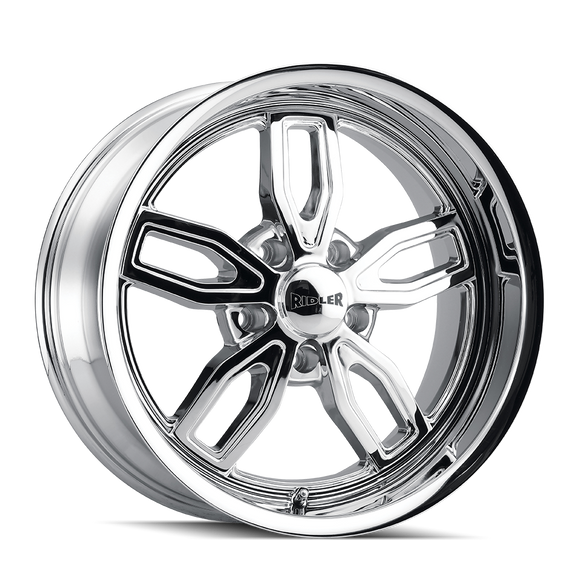 20x8.5 Ridler 608 Chrome 5x114.3 5x4.5 ET0 Wheel Rim