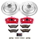 PowerStop Z36 Truck and SUV Ceramic Brake Pad, Drilled & Slotted Rotor, and Cali