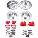 PowerStop Z26 Street Performance Ceramic Brake Pad, Drilled Slotted Rotor, and C