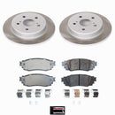 Semi-Coated Rotor and Low-Dust Ceramic Brake Pad Kit