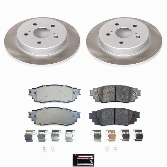 Semi-Coated Rotor and Low-Dust Ceramic Brake Pad Kit