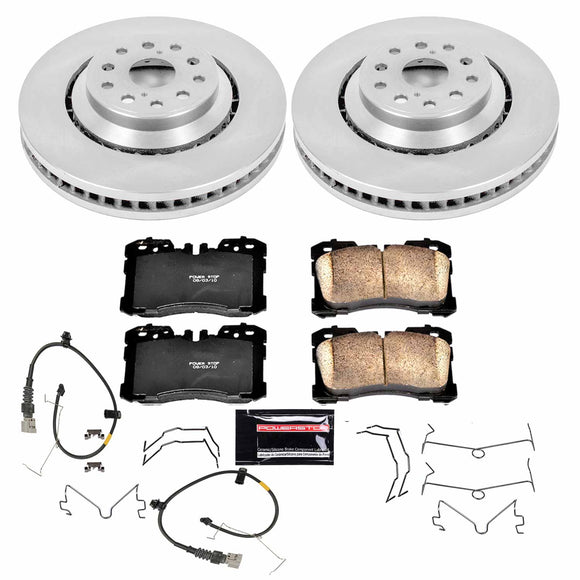 PowerStop OE Stock Replacement Low-Dust Ceramic Brake Pad and Rotor Kit