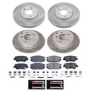 PowerStop Semi-Coated Rotor and Low-Dust Ceramic Brake Pad Kit