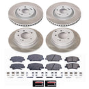 PowerStop Semi-Coated Rotor and Low-Dust Ceramic Brake Pad Kit