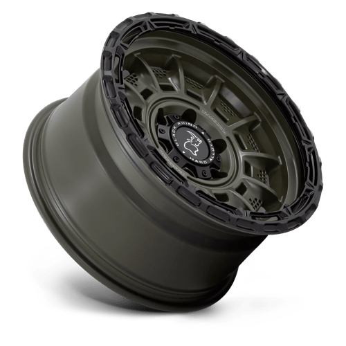 17x9 Black Rhino Legion Olive Drab Green Black Lip 6x139.7 ET0.00 Wheel