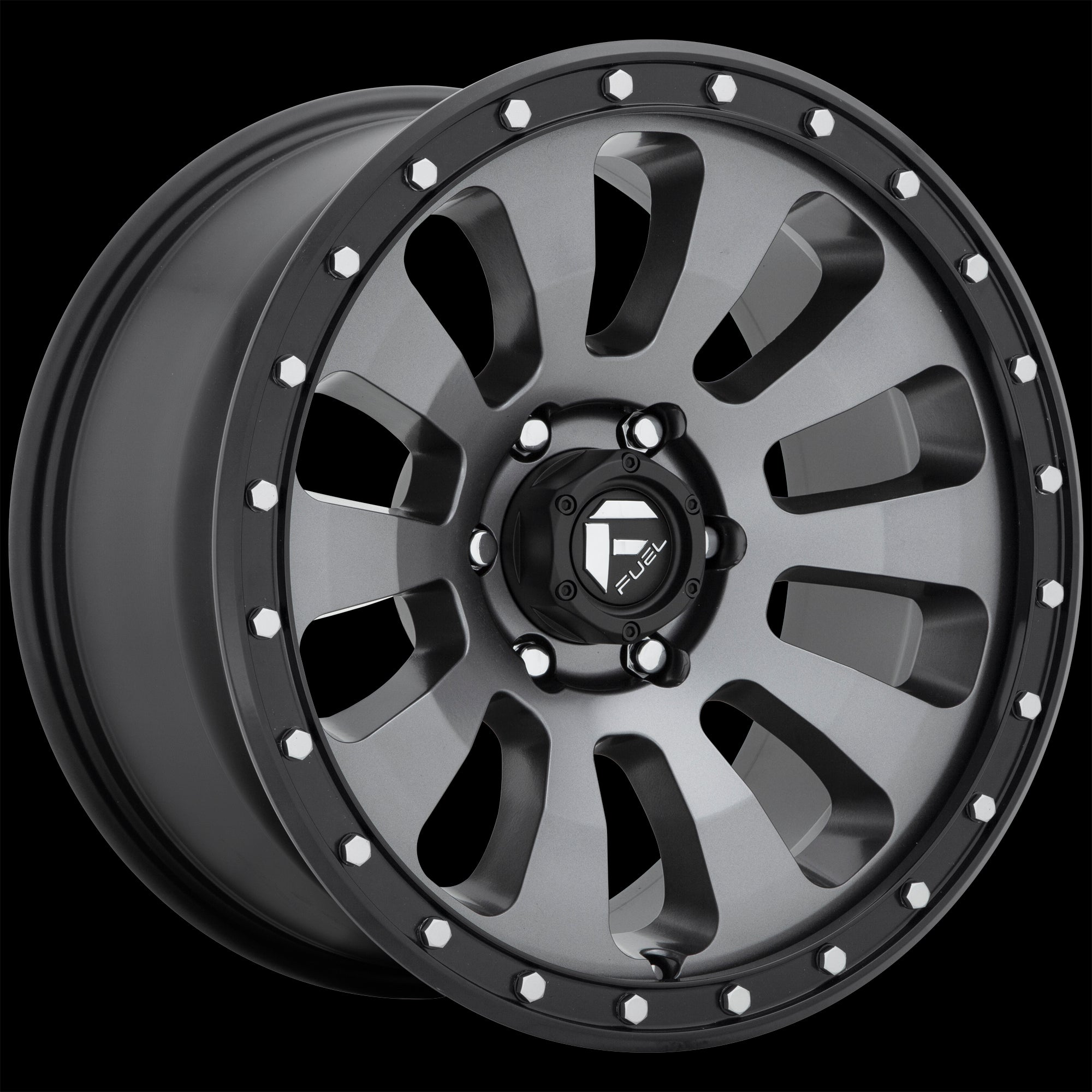 20X9 Fuel D648 Tactic Matte Gun Metal Black Bead Ring 6X135 ET20 wheel/rim - 0