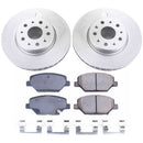 PowerStop Genuine Geomet Coated Rotor and Low-Dust Ceramic Brake Pad Kit