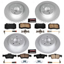 PowerStop Genuine Geomet Coated Rotor and Carbon-Fiber Ceramic Brake Pad Kit