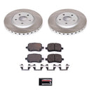 PowerStop Semi-Coated Rotor and Low-Dust Ceramic Brake Pad Kit