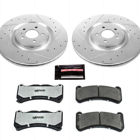 PowerStop Z26 Street Performance Ceramic Brake Pad and Drilled & Slotted Rotor K