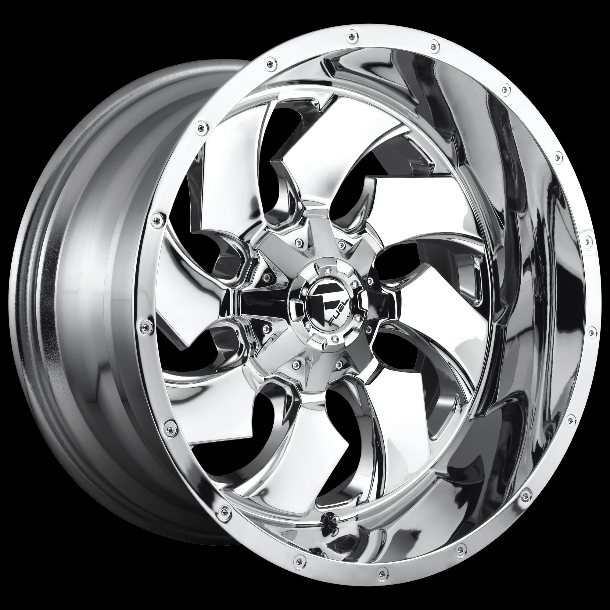 20X9 Fuel D573 Cleaver Chrome Plated 6X135/6X139.7 ET1 wheel/rim - 0