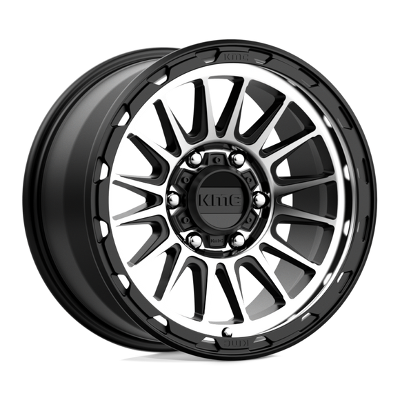 17X9 KMC KM542 Impact Satin Black Machined 6X114.3 ET18 wheel/rim