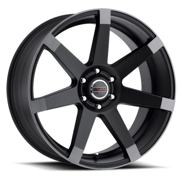 24x9.5 Vision 9042 Sultan Matte Black with Anthracite Spoke Ends 6x135 ET25 CB87