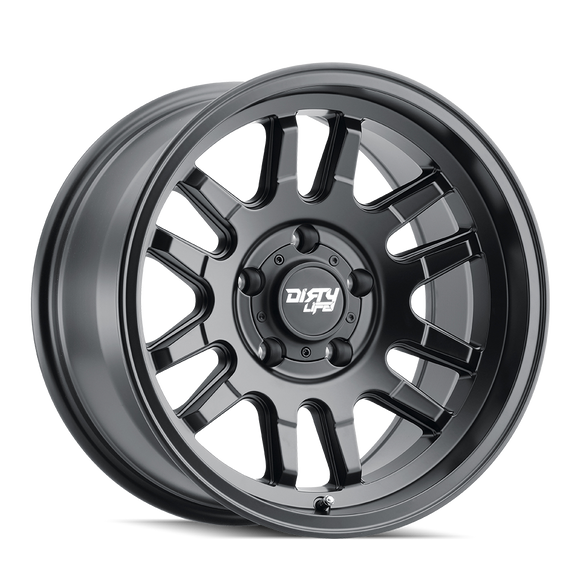17x9 Dirty Life Canyon Matte Black 5x127 ET-12 CB71.5 Wheel Rim