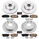 PowerStop Genuine Geomet Coated Rotor and Low-Dust Ceramic Brake Pad Kit