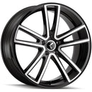 17x8 Kraze KR190 Lusso Gloss Black Machined 5x112 ET38 Wheel Rim