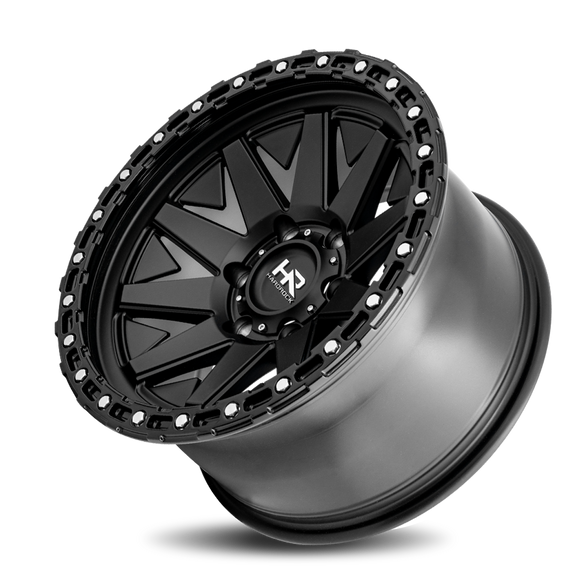 17x9 Hardrock H106 Matte Black 5x127 ET-12 wheel/rim