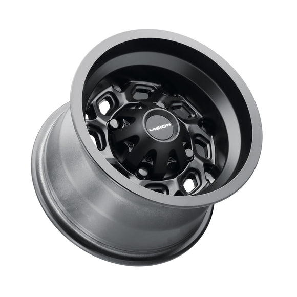 14x7 Vision 361 Spyder Matte Black 4x136 ET2.5 Wheel Rim
