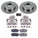 PowerStop OE Stock Replacement Low-Dust Ceramic Brake Pad, Rotor and Caliper Kit