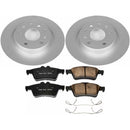 PowerStop Genuine Geomet Coated Rotor and Carbon-Fiber Ceramic Brake Pad Kit