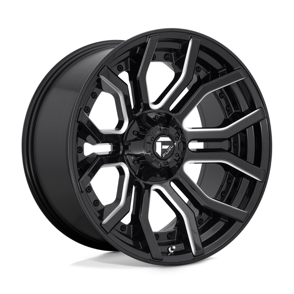 20x10 Fuel Off-Road D711 Rage Gloss Black Milled 6x135 ET-18 CB106.1 Wheel Rim