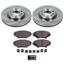 PowerStop OE Stock Replacement Low-Dust Ceramic Brake Pad and Rotor Kit