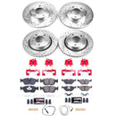 PowerStop Z23 Daily Driver Carbon-Fiber Ceramic Pads Drilled & Slotted Rotor & C