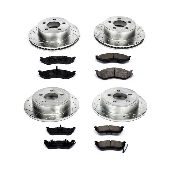 PowerStop Z23 Daily Driver Carbon-Fiber Ceramic Brake Pad and Drilled & Slotted