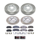 PowerStop Semi-Coated Rotor and Low-Dust Ceramic Brake Pad Kit