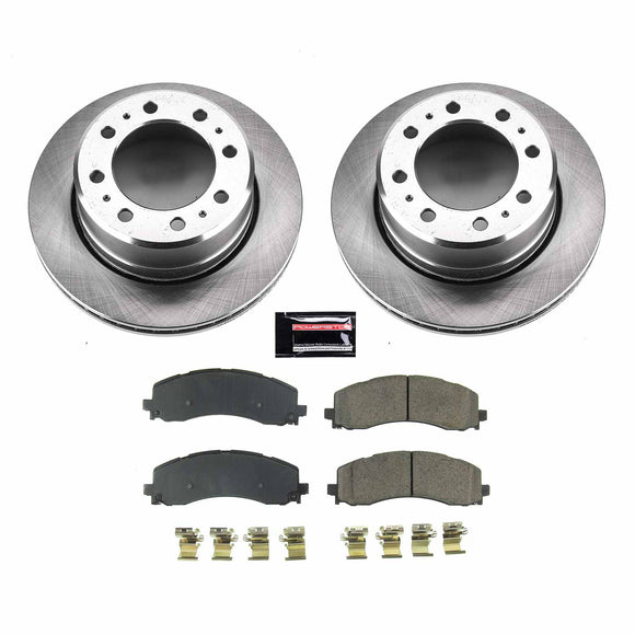 PowerStop OE Stock Replacement Low-Dust Ceramic Brake Pad and Rotor Kit