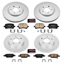 PowerStop Genuine Geomet Coated Rotor and Low-Dust Ceramic Brake Pad Kit