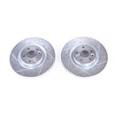 PowerStop Evolution Drilled Slotted Rotors Pair Front For Discovery Sport