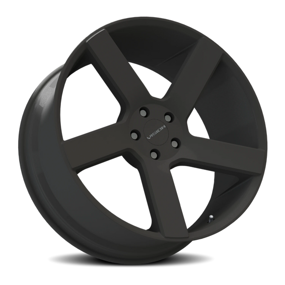 22x9.5 Vision 472 Switchback Satin Black Wheel 5x120 ET30 CB74.1