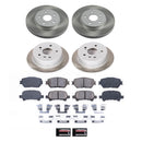 PowerStop Semi-Coated Rotor and Low-Dust Ceramic Brake Pad Kit