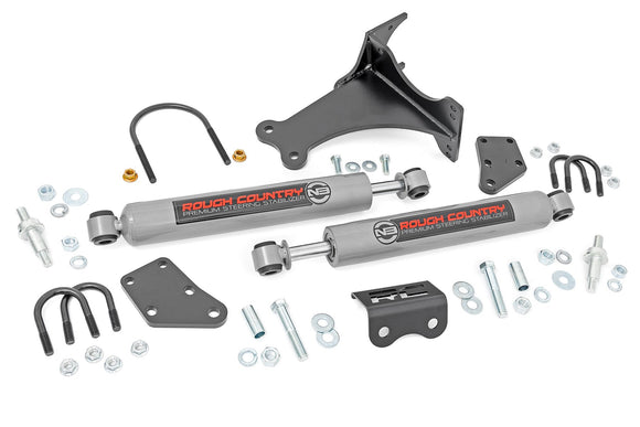 N3 Steering Stabilizer - Dual - 2-8 Inch Lift - Ford Super Duty (05-22)