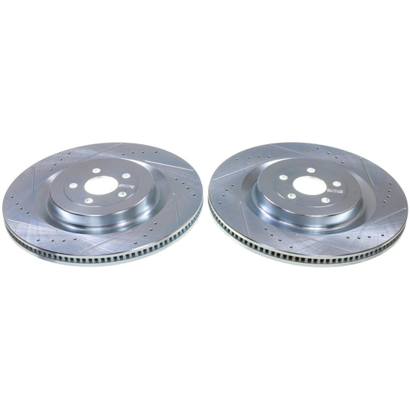 PowerStop Evolution Performance Drilled, Slotted & Plated Brake Rotor Pair