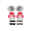 PowerStop Z23 Daily Driver Carbon-Fiber Ceramic Pads Drilled & Slotted Rotor & C