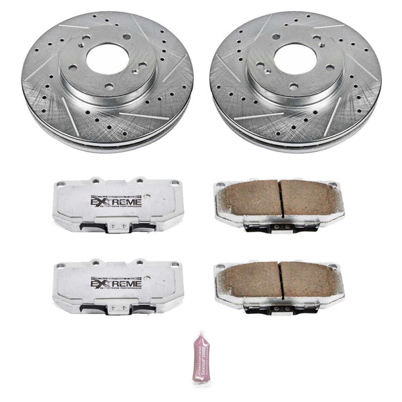PowerStop Z26 Street Performance Ceramic Brake Pad and Drilled & Slotted Rotor K