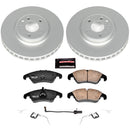 PowerStop Genuine Geomet Coated Rotor and Carbon-Fiber Ceramic Brake Pad Kit