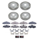 PowerStop Semi-Coated Rotor and Low-Dust Ceramic Brake Pad Kit