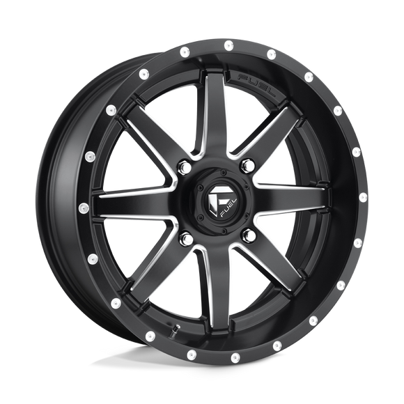 18X7 Fuel UTV D538 Maverick Matte Black Milled 4X137 ET13 wheel/rim