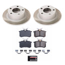PowerStop Semi-Coated Rotor and Low-Dust Ceramic Brake Pad Kit