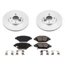 PowerStop Genuine Geomet Coated Rotor and Low-Dust Ceramic Brake Pad Kit