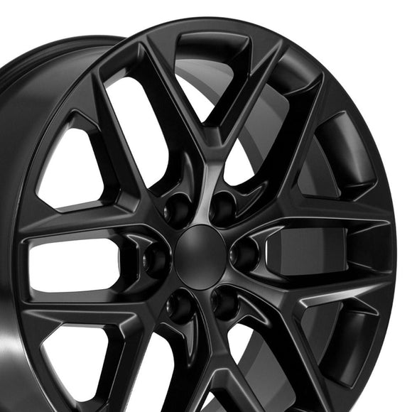 22" Replica CV62 fits Chevrolet Silverado 22 in. x 9 in. Gloss Black