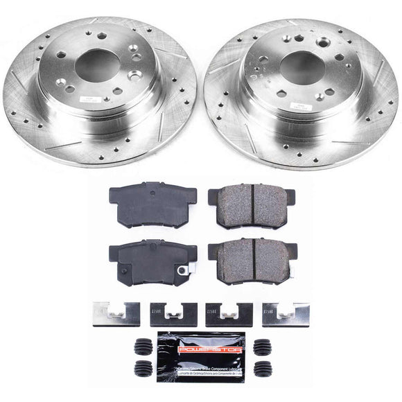 PowerStop Z23 Daily Driver Carbon-Fiber Ceramic Brake Pad and Drilled & Slotted