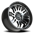 20x9.5 Vision 409 Inferno Gloss Blk Machined 6x5.5 6x139.7 ET-18 wheel/rim